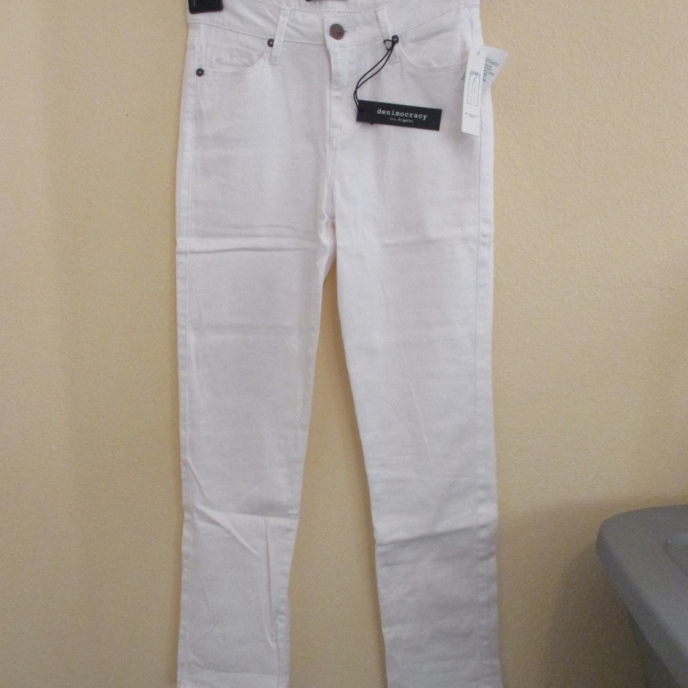 denimocracy white jeans - sz 24 Euro - MSRP $136.